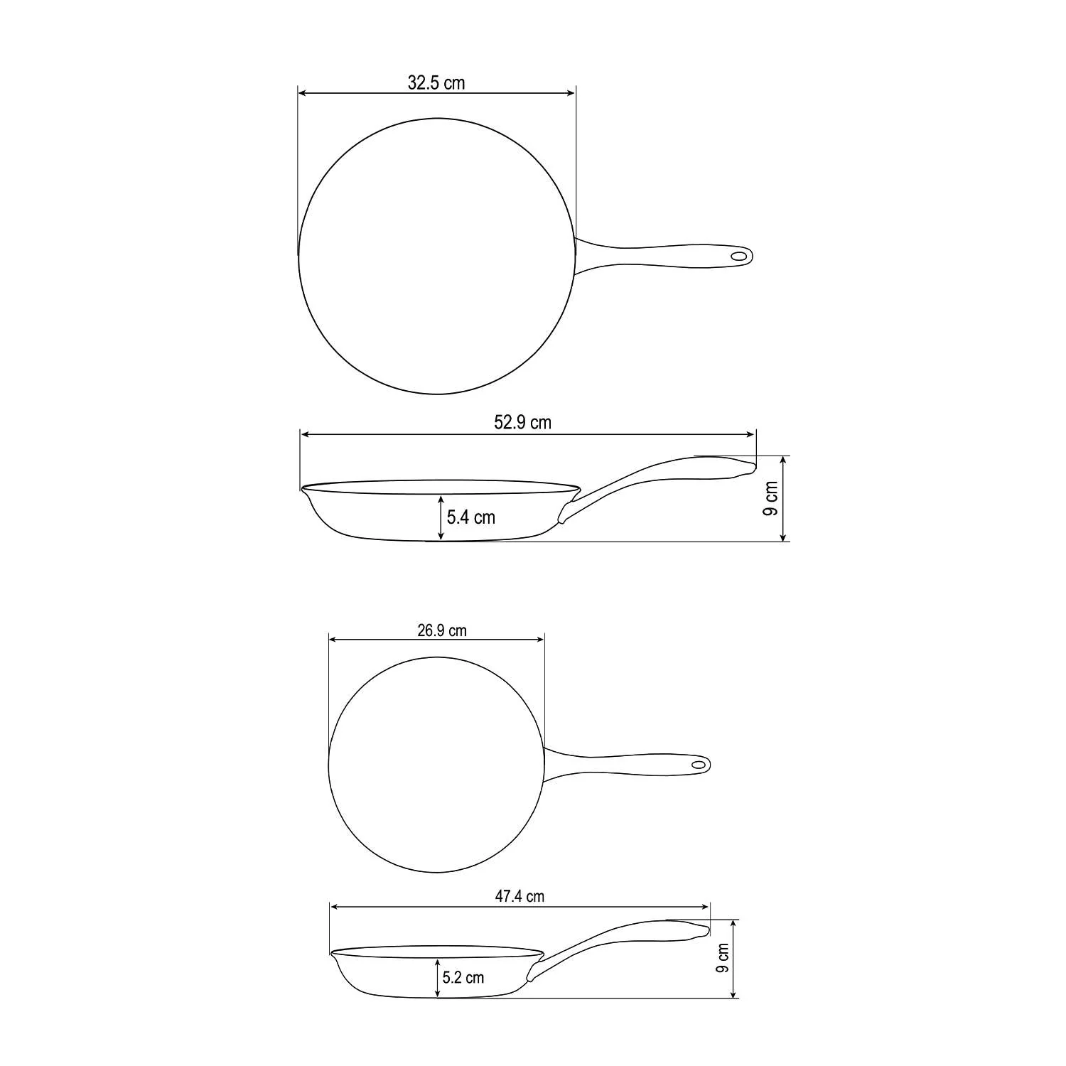 Tramontina 2 Pcs. Hard Anodised Ceramic Non-Stick Frying Pan Set - Image 11