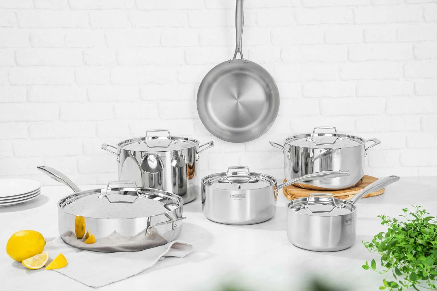 Tramontina Grano 3-Ply Stainless Steel 6 Pcs. Cookware Set - Image 3