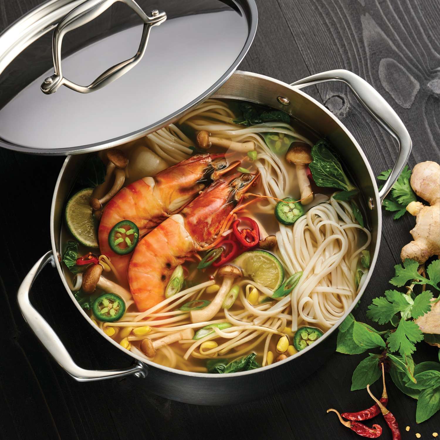 Tramontina Grano 3-Ply Stainless Steel Deep Casserole 24cm (5.8l) - Image 7