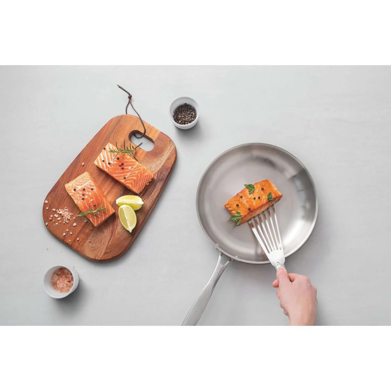 Tramontina Grano 3-Ply Stainless Steel Frying Pan 20cm (1.2l) - Image 6
