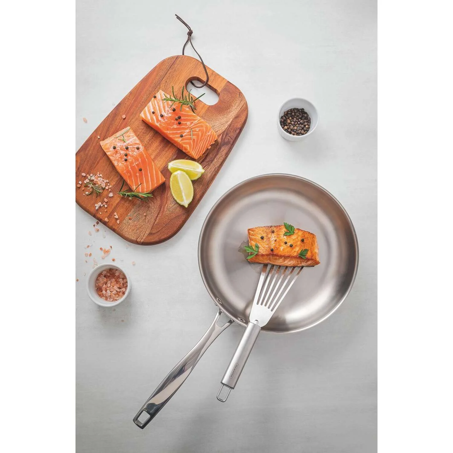 Tramontina Grano 3-Ply Stainless Steel Frying Pan 26cm (2.2l) - Image 8