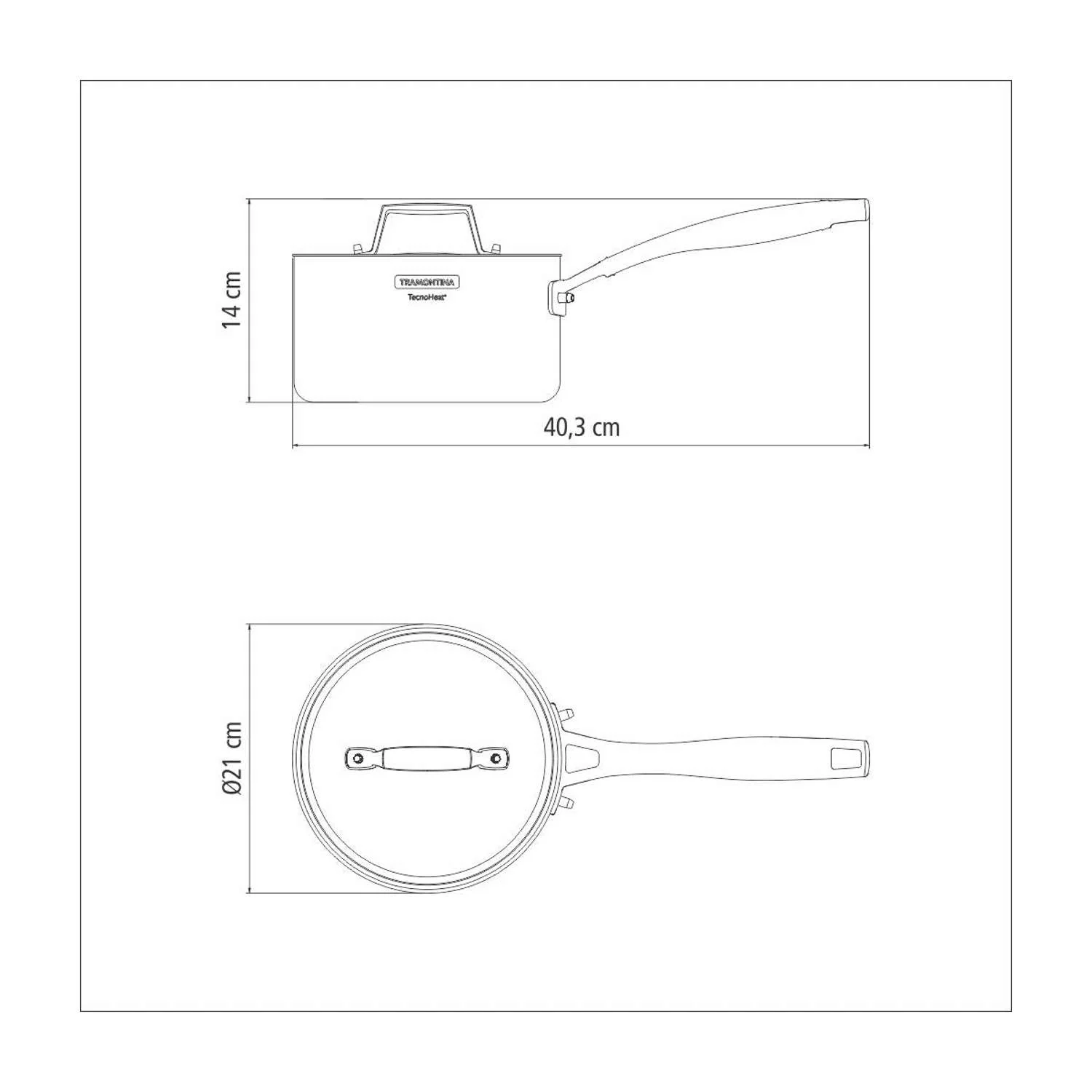 Tramontina Grano 3-Ply Stainless Steel Saucepan 20cm (3.1l) - Image 12