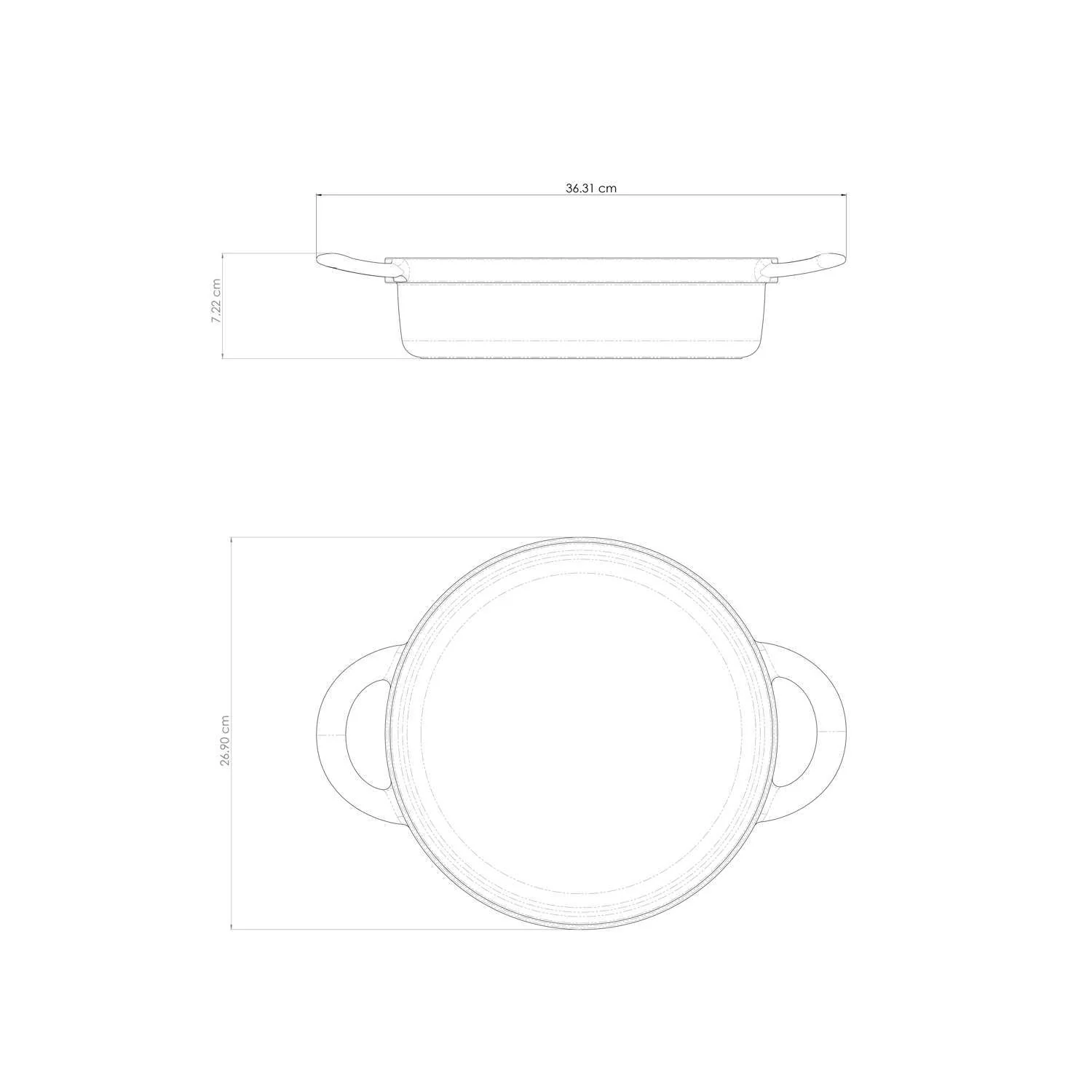 Tramontina 4 Pcs. Enamelled Cast Iron Nesting Cookware Set 26 cm (Black) - Image 16