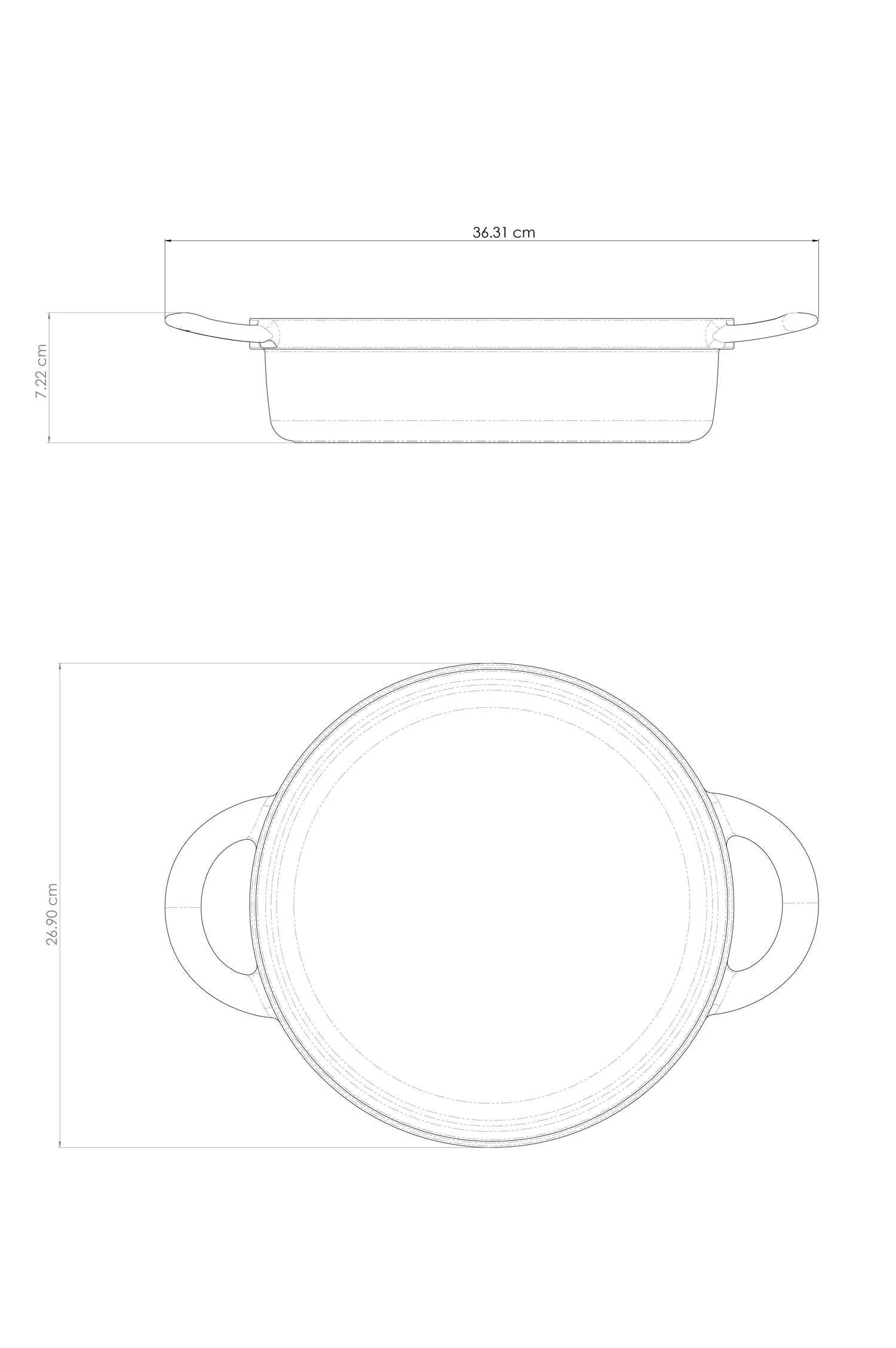 Tramontina 4 Pcs. Enamelled Cast Iron Nesting Cookware Set 26 cm (White) - Image 16