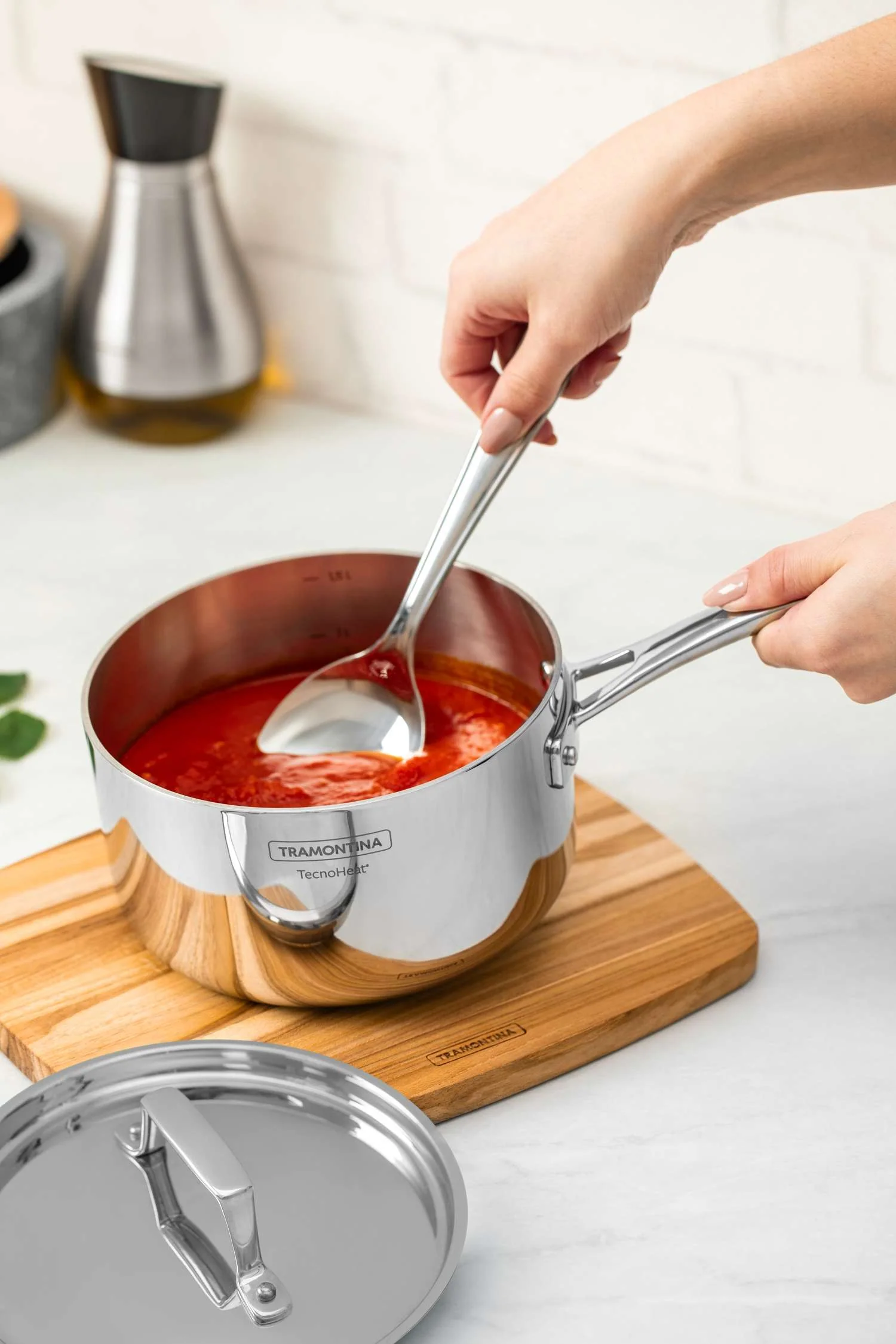 Tramontina 5 Pcs. Grano 3-Ply Stainless Steel Cookware Set - Image 5