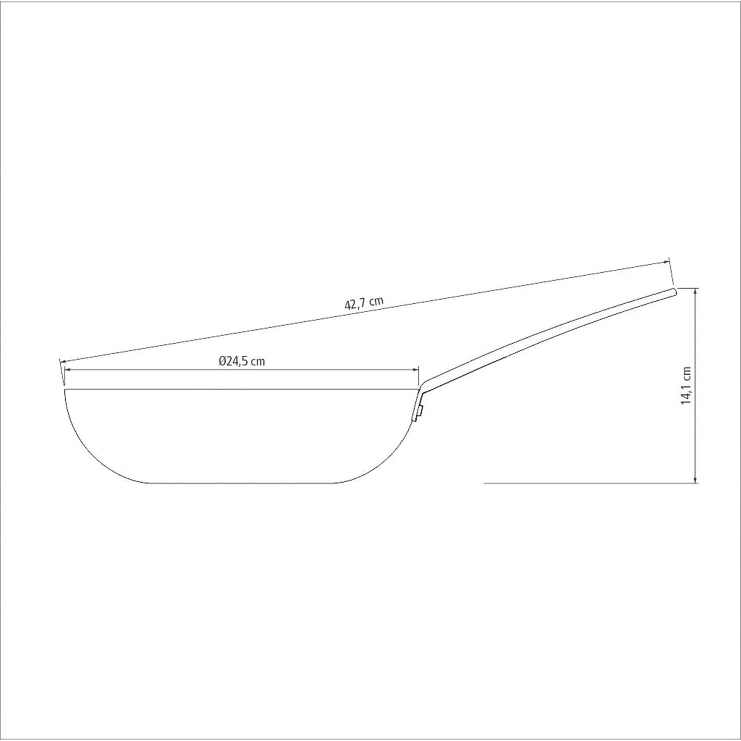 Tramontina Anodised Aluminium Barbecue Wok 24 cm - 2.2l - Image 5