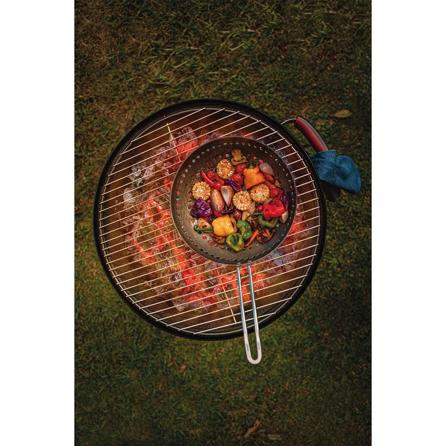 Tramontina Anodised Aluminium Barbecue Wok 26cm - Image 8