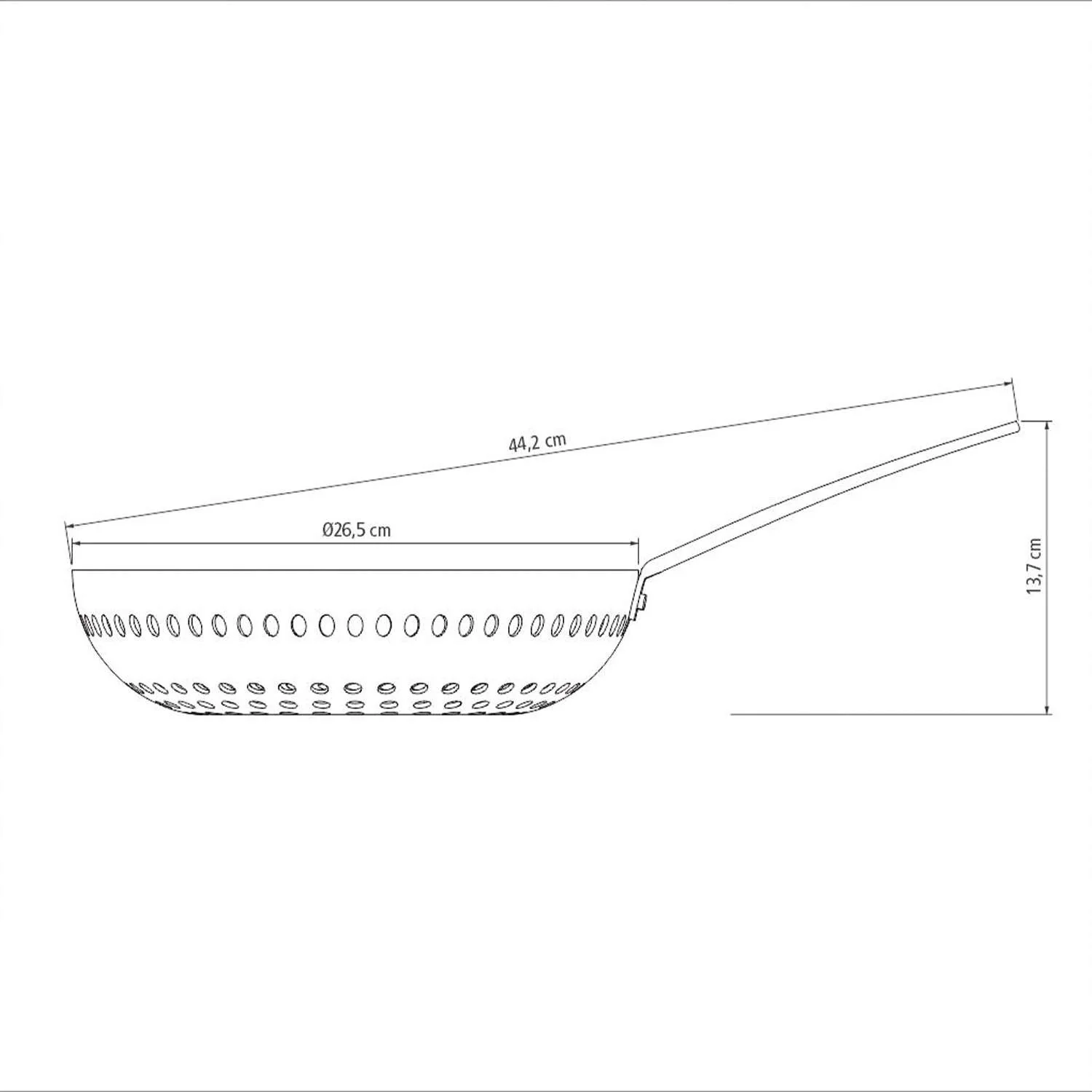 Tramontina Anodised Aluminium Barbecue Wok 26cm - Image 9