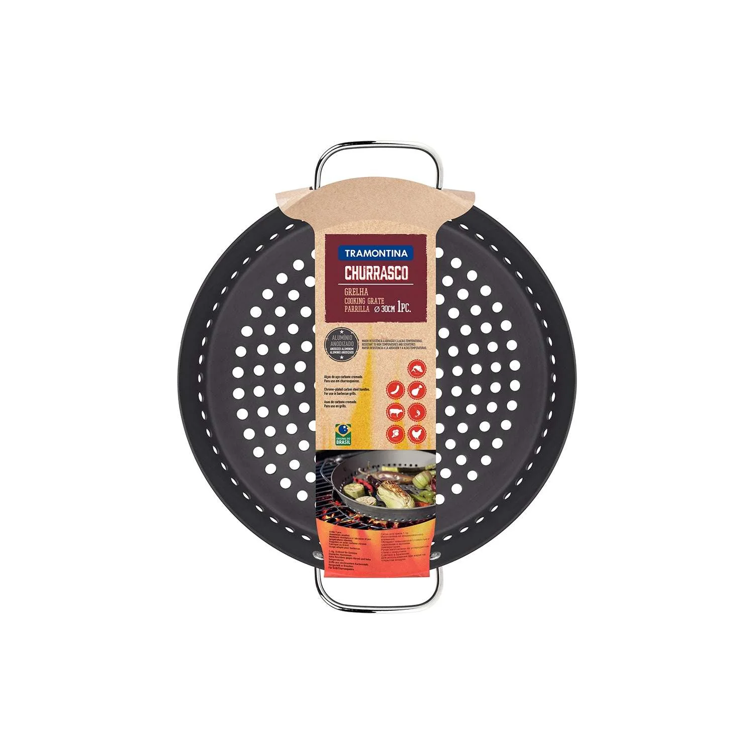 Tramontina Anodised Aluminium Cooking Grate 30.4 cm - Image 6