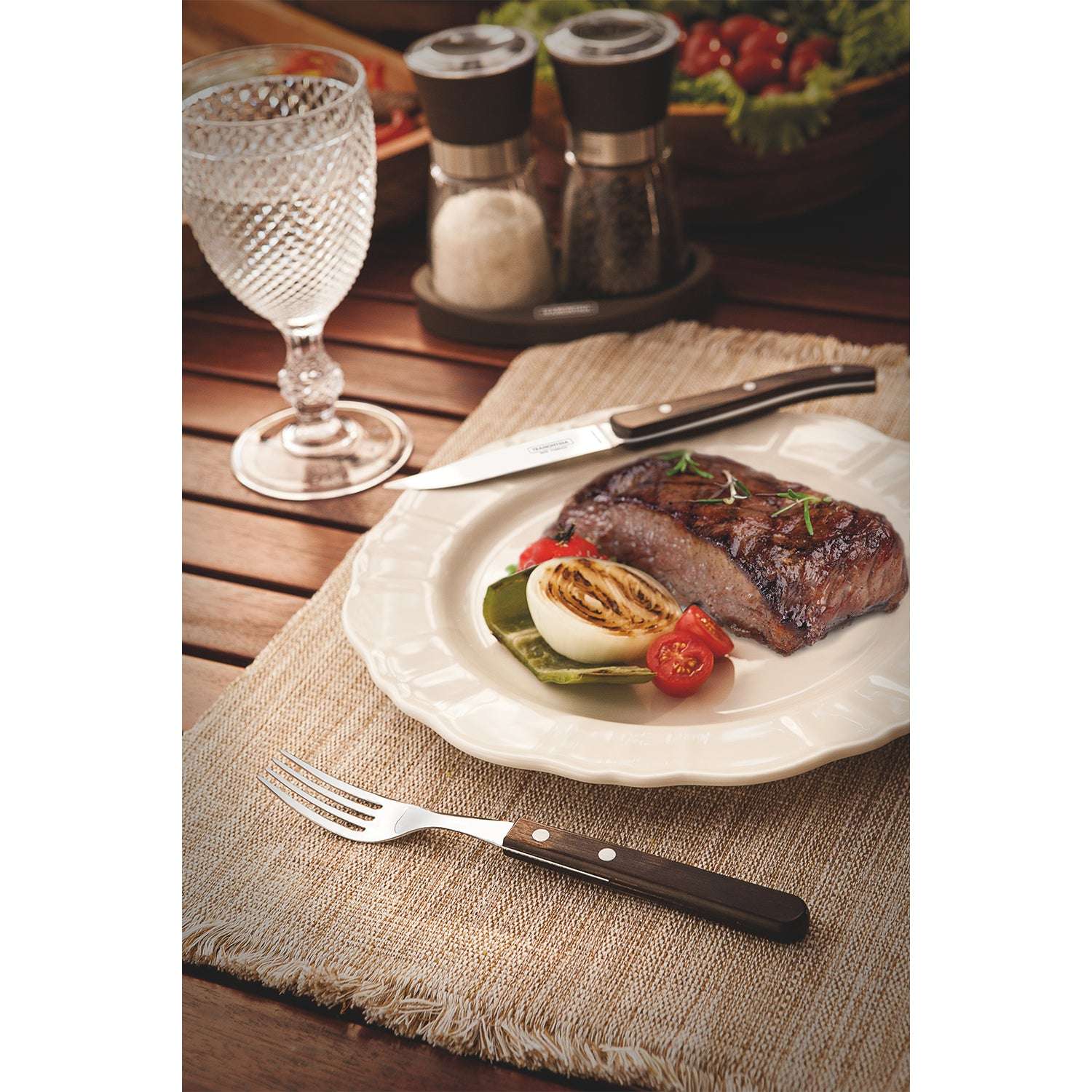 Tramontina Dishwasher-safe Wooden Handle 6 Pcs. Jumbo Fork Set - Image 10