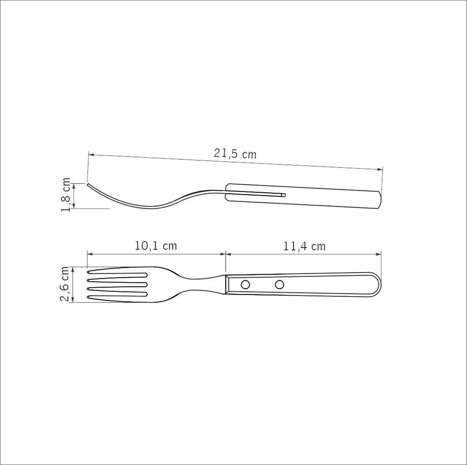 Tramontina Dishwasher-safe Wooden Handle 6 Pcs. Jumbo Fork Set - Image 11