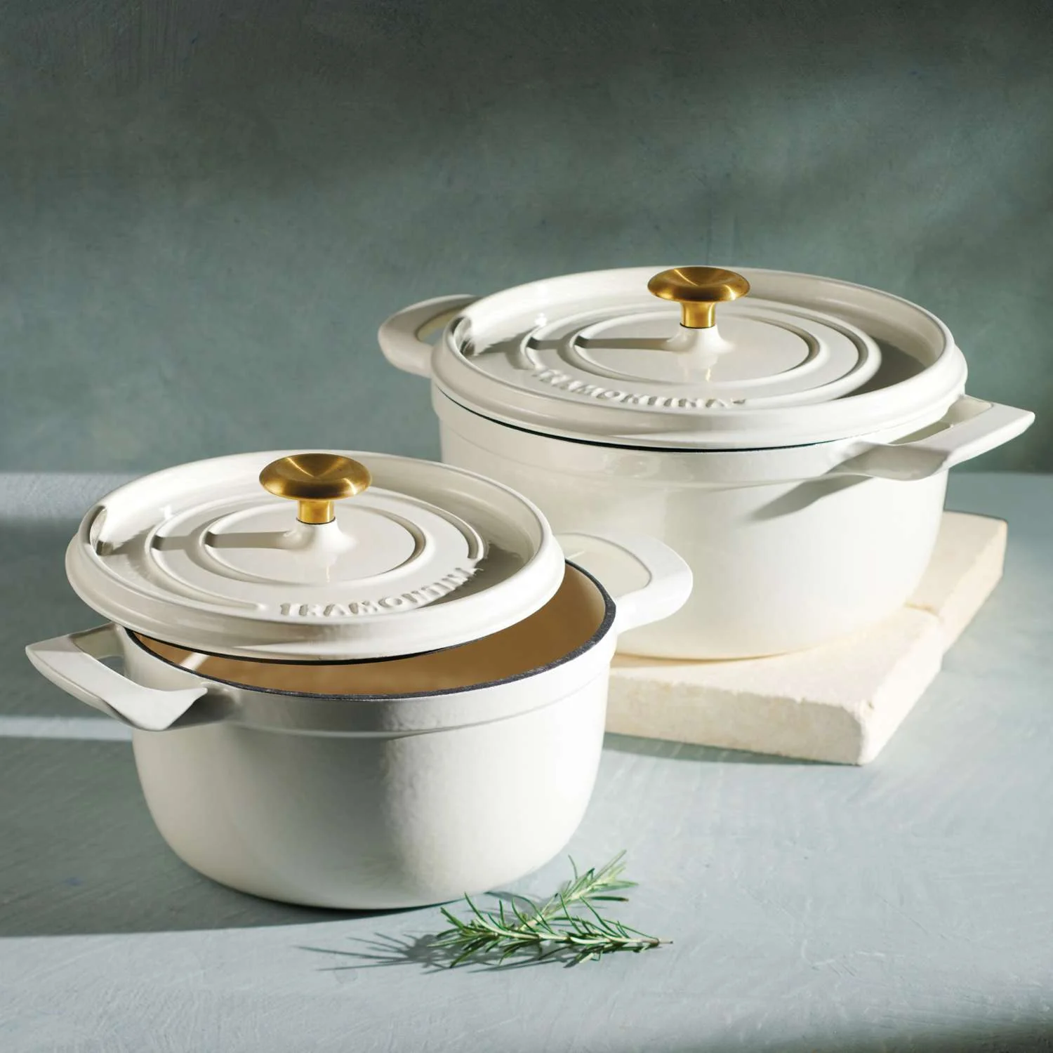 Tramontina Enamelled Cast Iron Casserole 22 cm (White) - Image 11