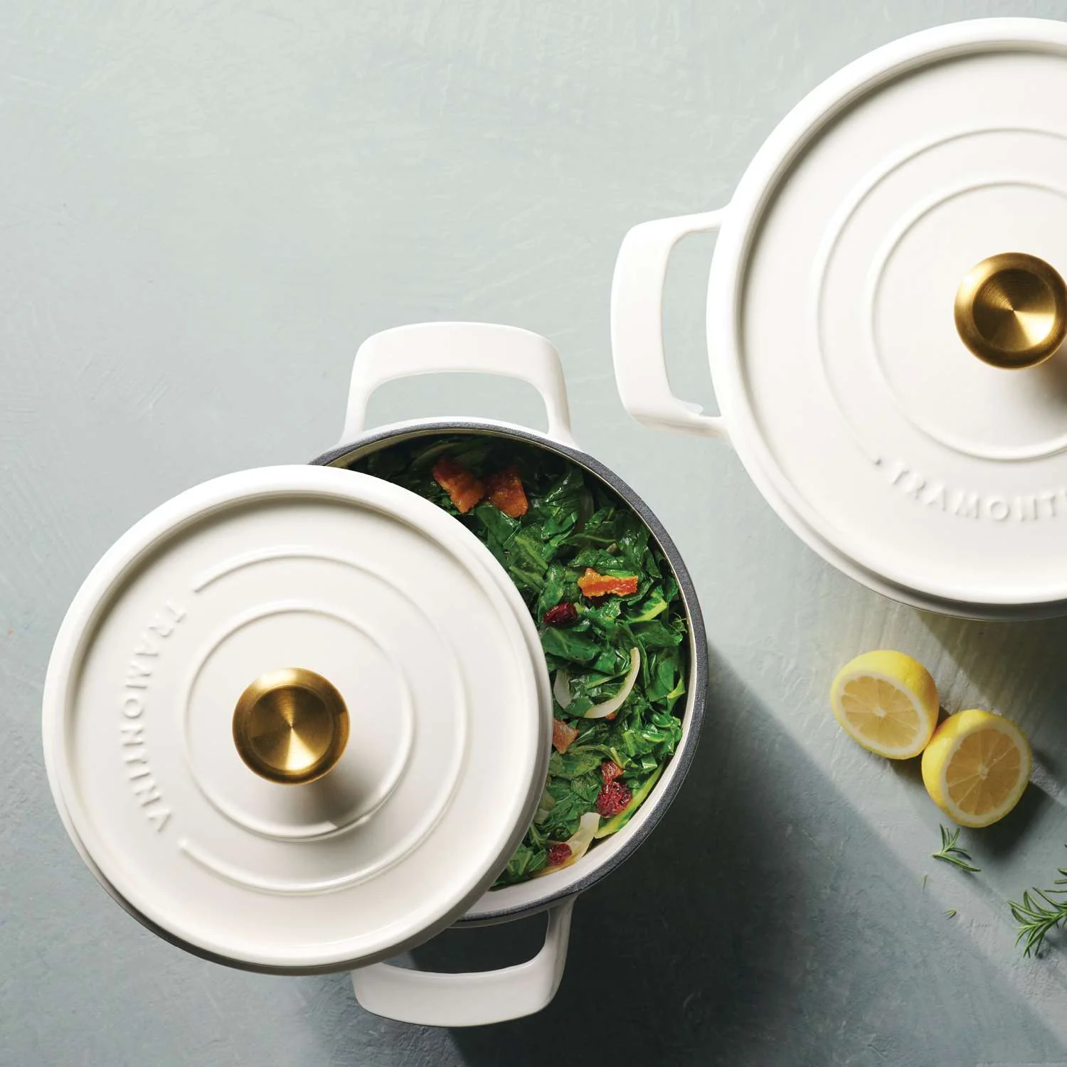 Tramontina Enamelled Cast Iron Casserole 22 cm (White) - Image 9