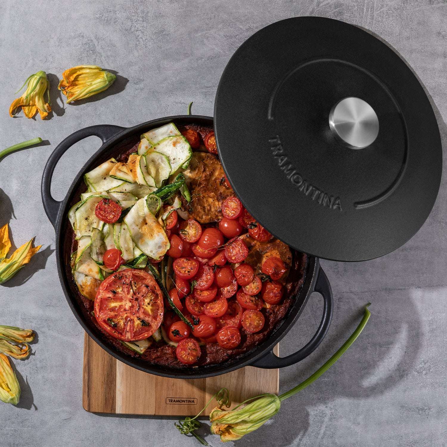 Tramontina Enamelled Cast Iron Casserole Dish 24cm (4l) - Image 9