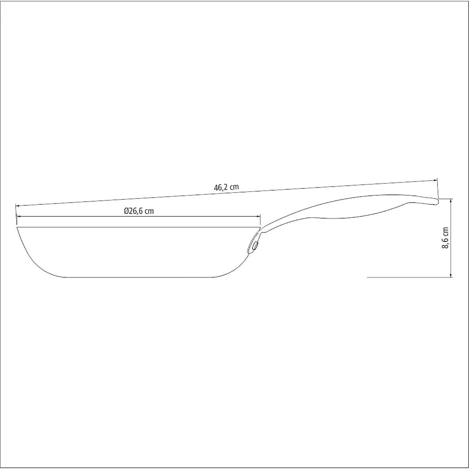 Tramontina Enamelled Cast Iron Frying Pan 26cm (2.1l) - Image 4