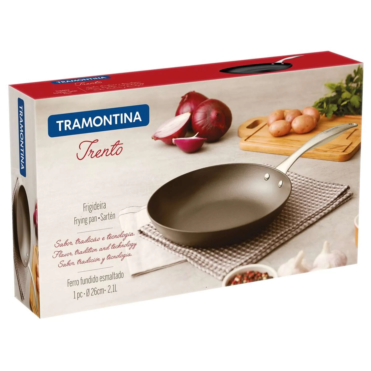 Tramontina Enamelled Cast Iron Frying Pan 26cm (2.1l) - Image 5