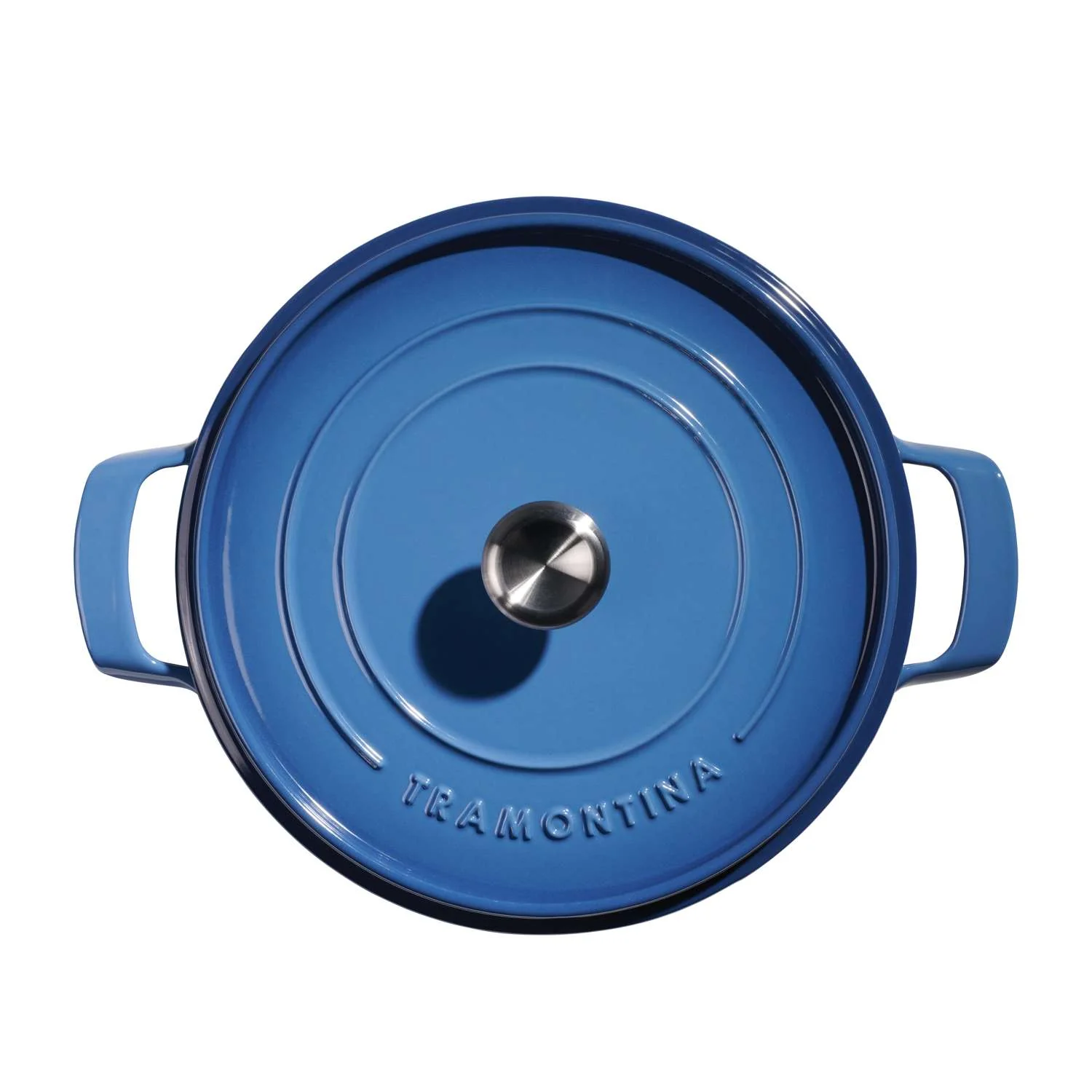 Tramontina Enamelled Cast Iron Saute Helper Handles 30 cm (Blue) - Image 4
