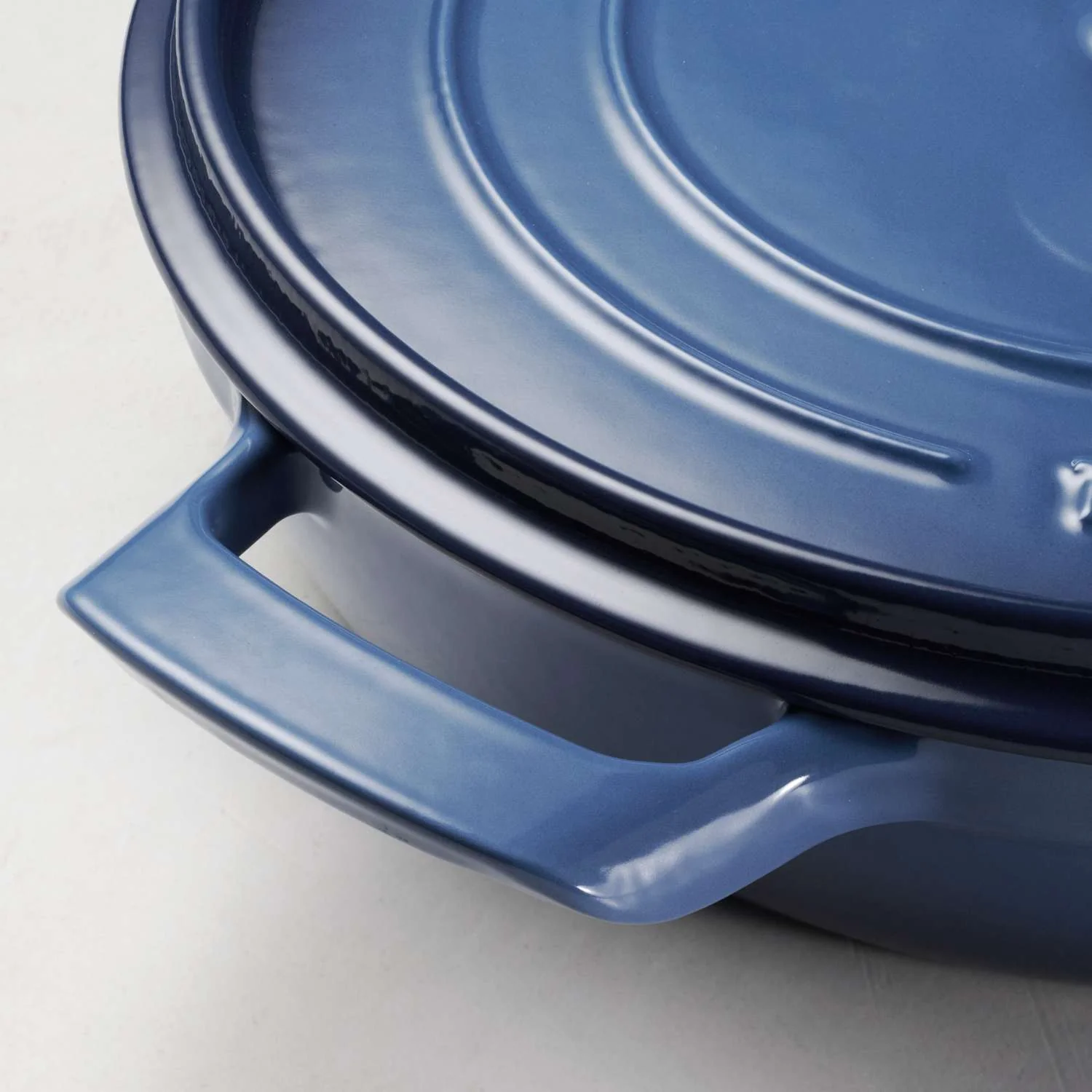 Tramontina Enamelled Cast Iron Saute Pan 30 cm (Blue) - Image 5