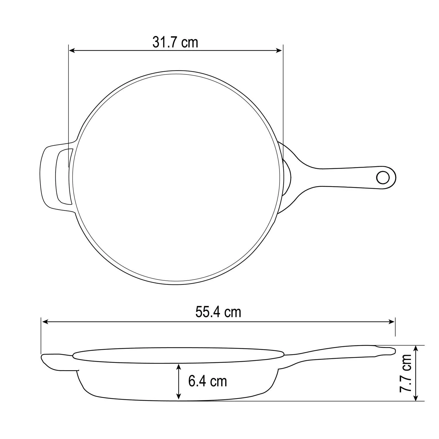 Tramontina Enamelled Cast Iron Skillet 30 cm (White) - Image 11