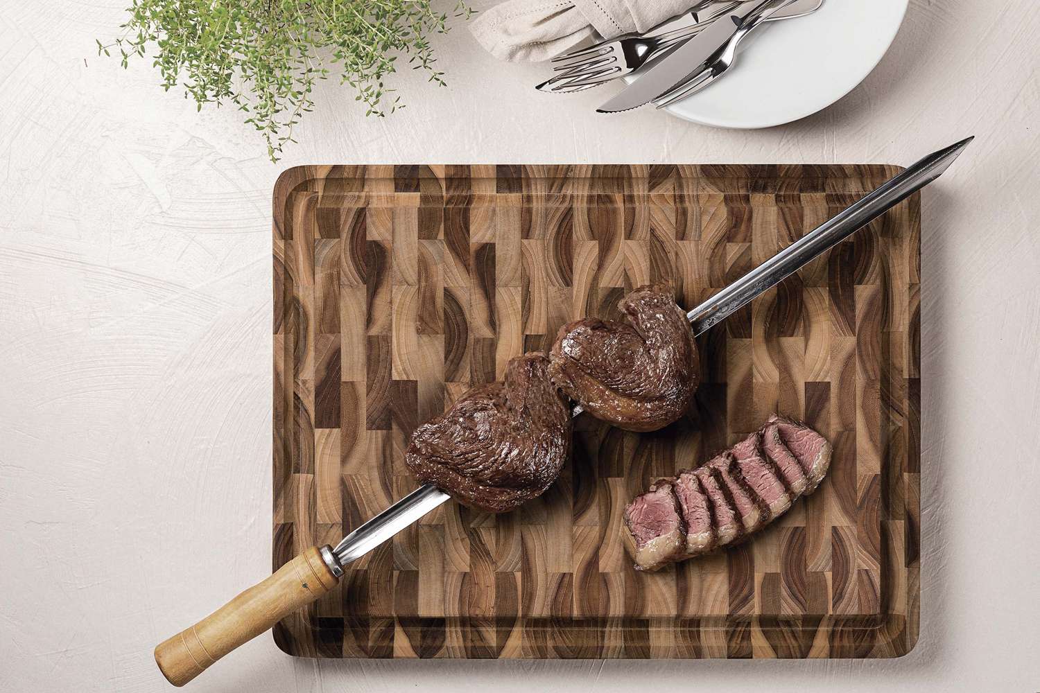 Tramontina End Grain Chopping Board 45 x 34 cm - Image 10