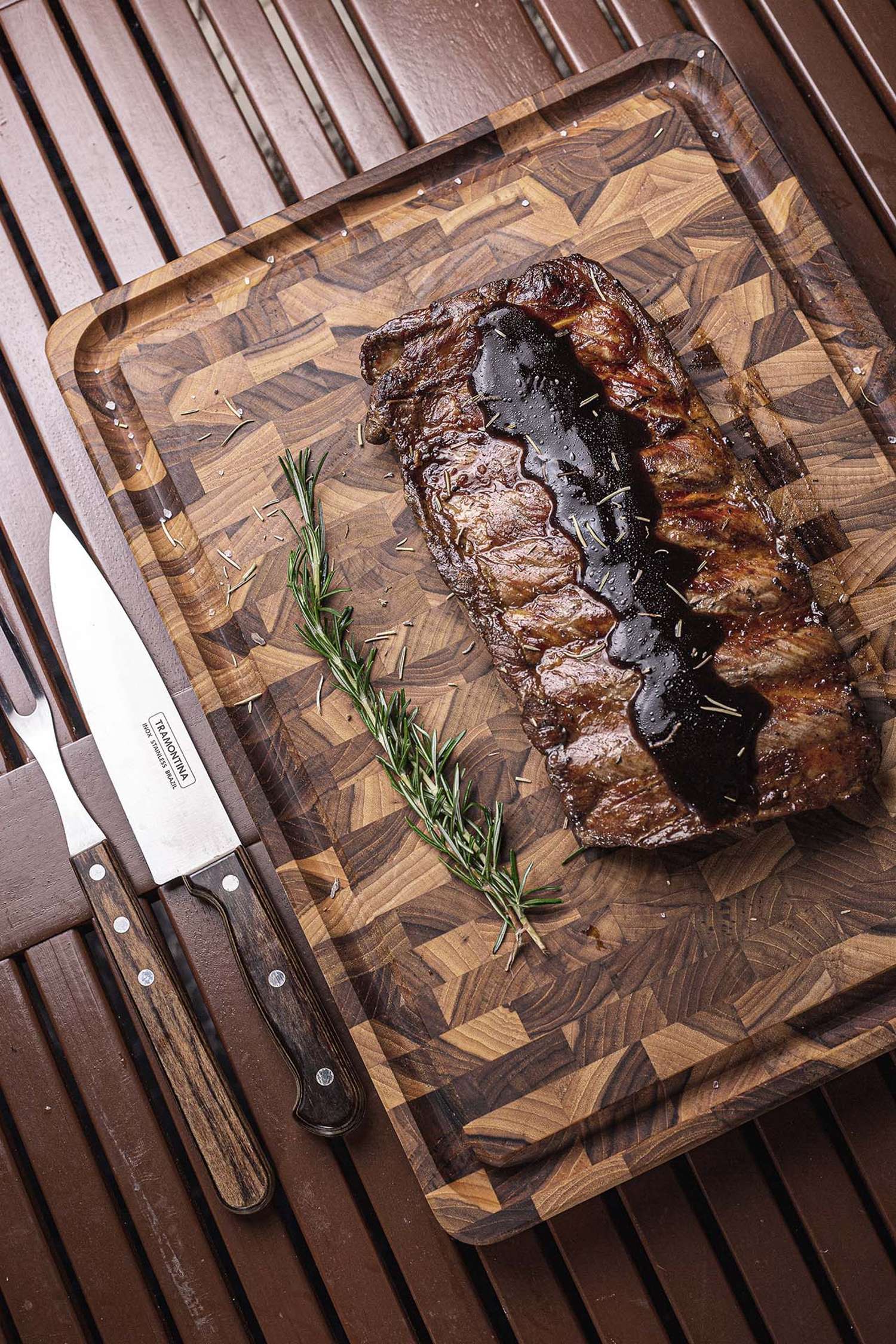 Tramontina End Grain Chopping Board 45 x 34 cm - Image 13