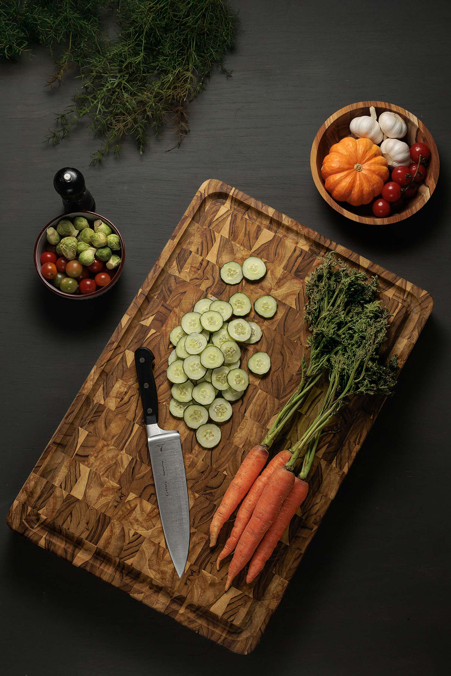 Tramontina End Grain Chopping Board 45 x 34 cm - Image 6