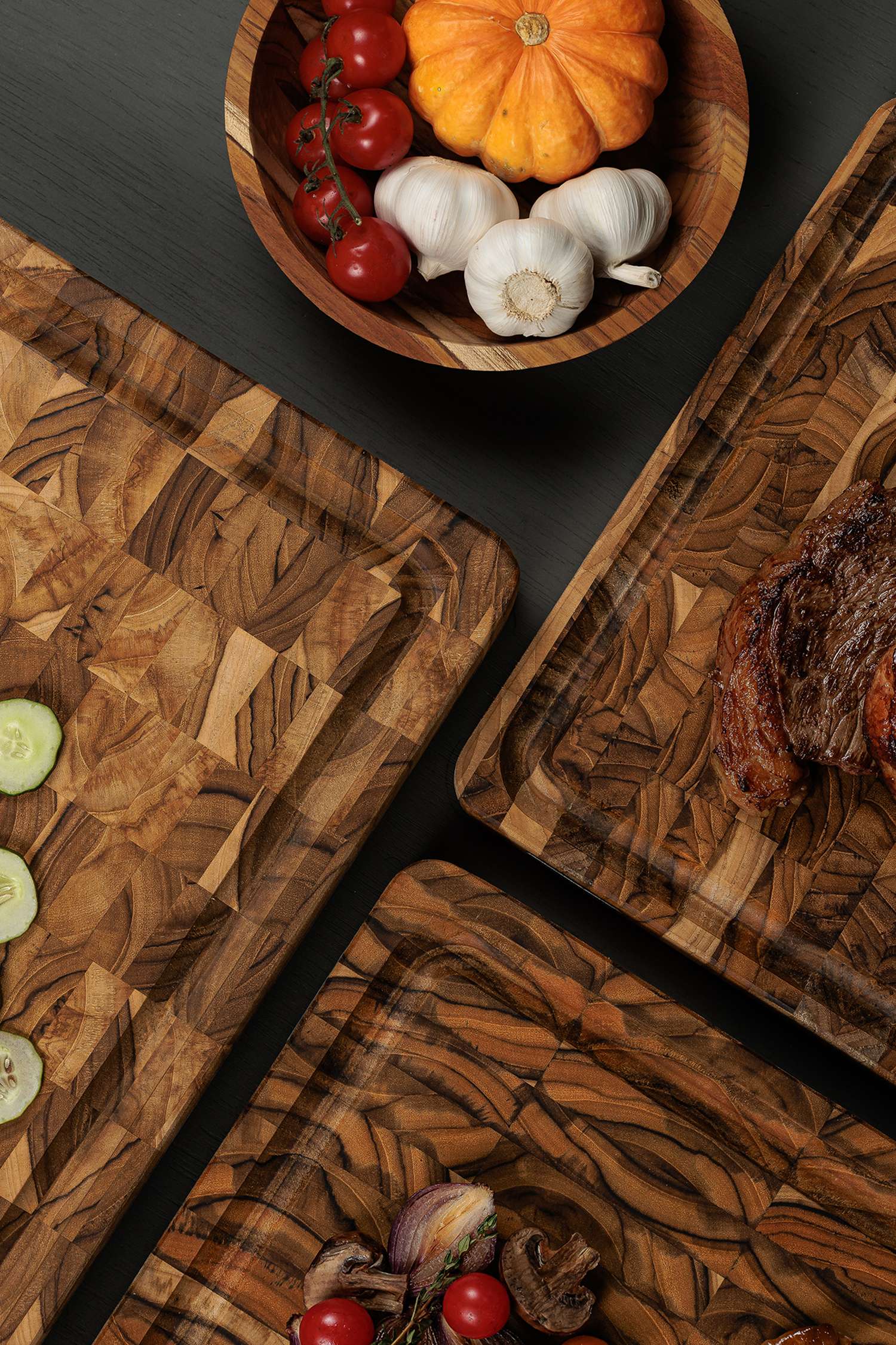 Tramontina End Grain Chopping Board 45 x 34 cm - Image 7