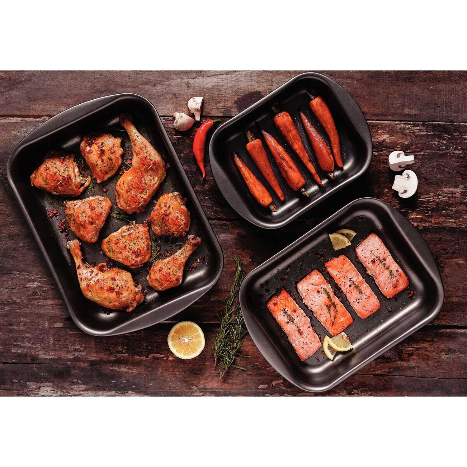 Tramontina Non-stick 3 Pcs. Roasting Pan Set - Image 4
