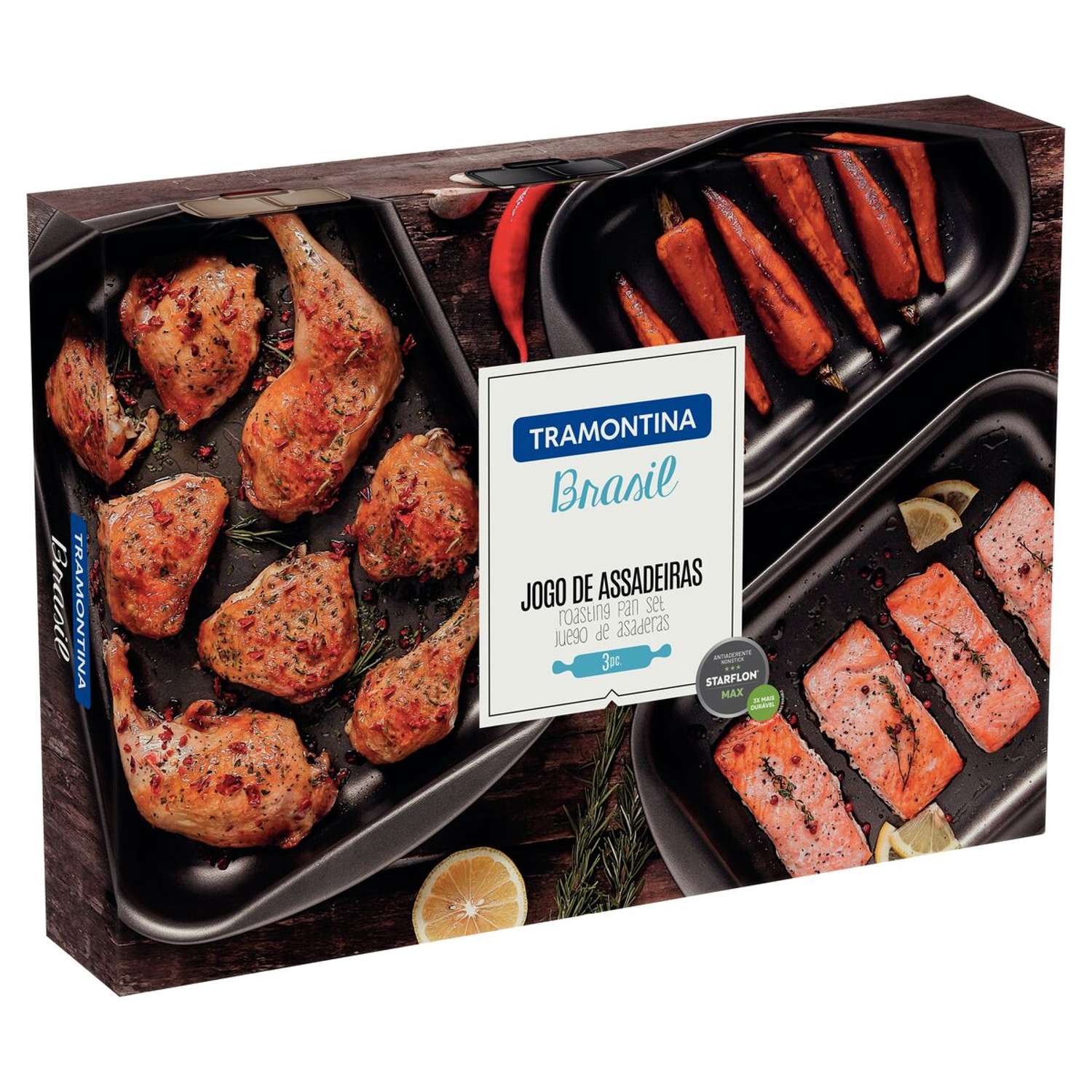 Tramontina Non-stick 3 Pcs. Roasting Pan Set - Image 7