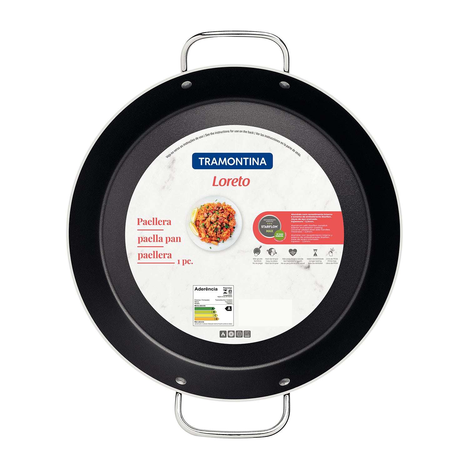 Tramontina Non-stick Paella Pan with 34cm (3.7l) - Image 6