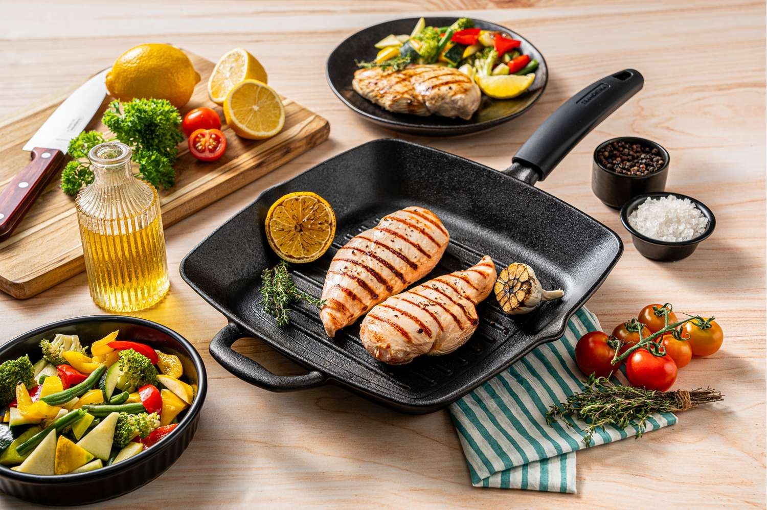 Tramontina Pre-seasoned Cast Iron Griddle Pan 27 cm - Image 5