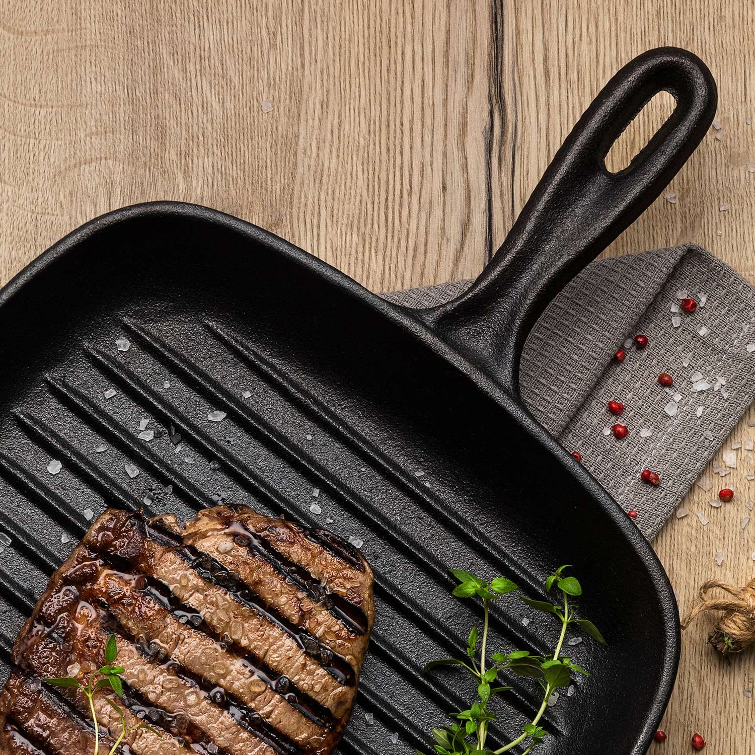 Tramontina Square Griddle Pan 27cm (2l) Pre-seasoned Cast Iron - Image 5
