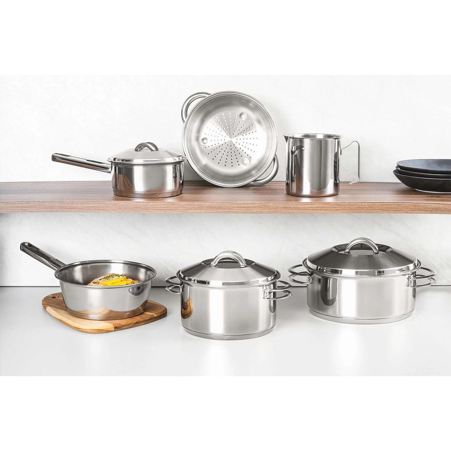 Tramontina Stainless Steel 6 Pcs. Cookware Set - Image 10