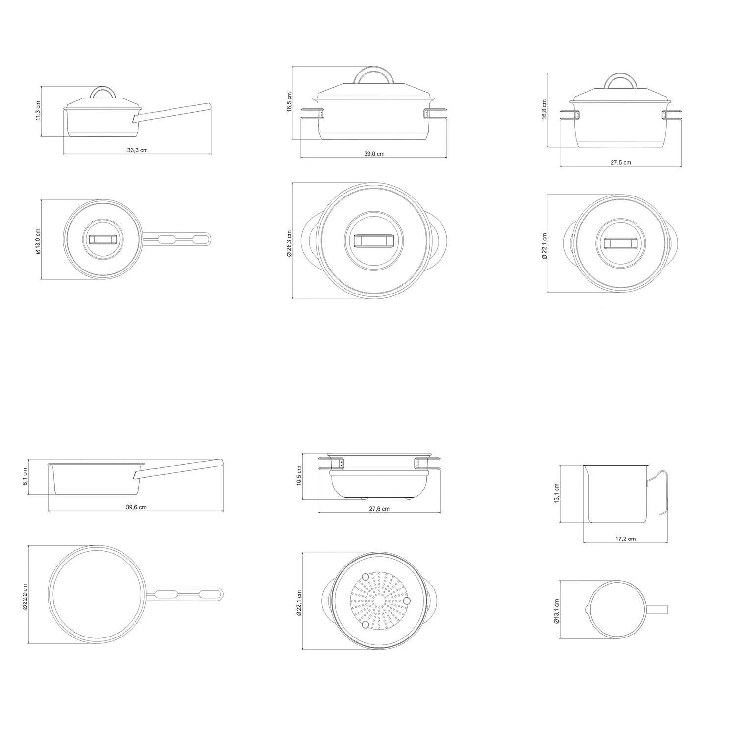 Tramontina Stainless Steel 6 Pcs. Cookware Set - Image 11