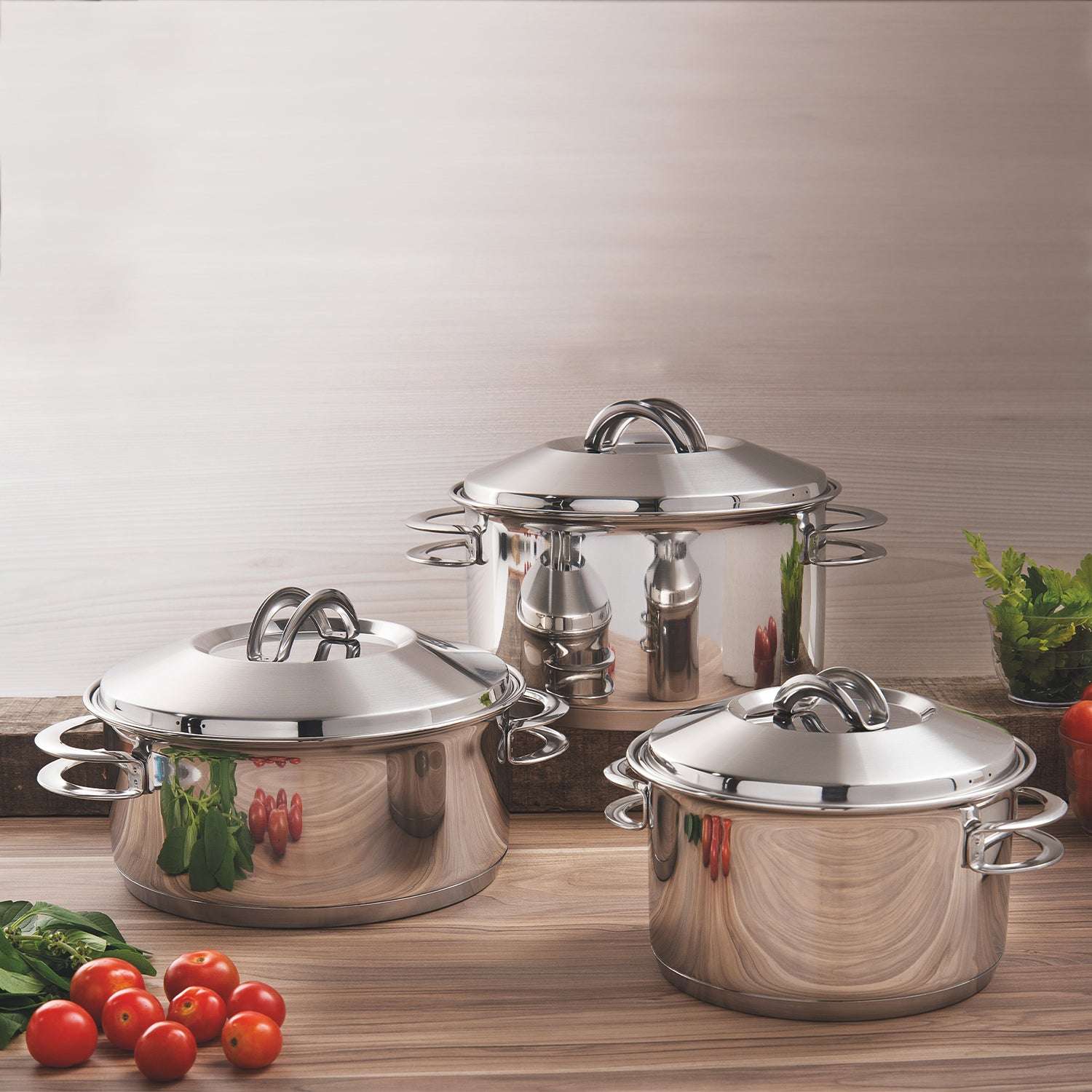Tramontina Stainless Steel 6 Pcs. Cookware Set - Image 4