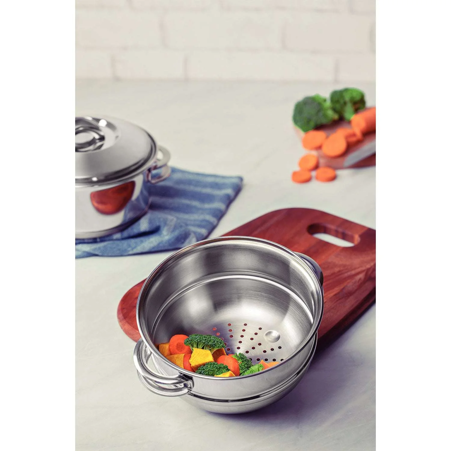 Tramontina Stainless Steel 6 Pcs. Cookware Set - Image 8