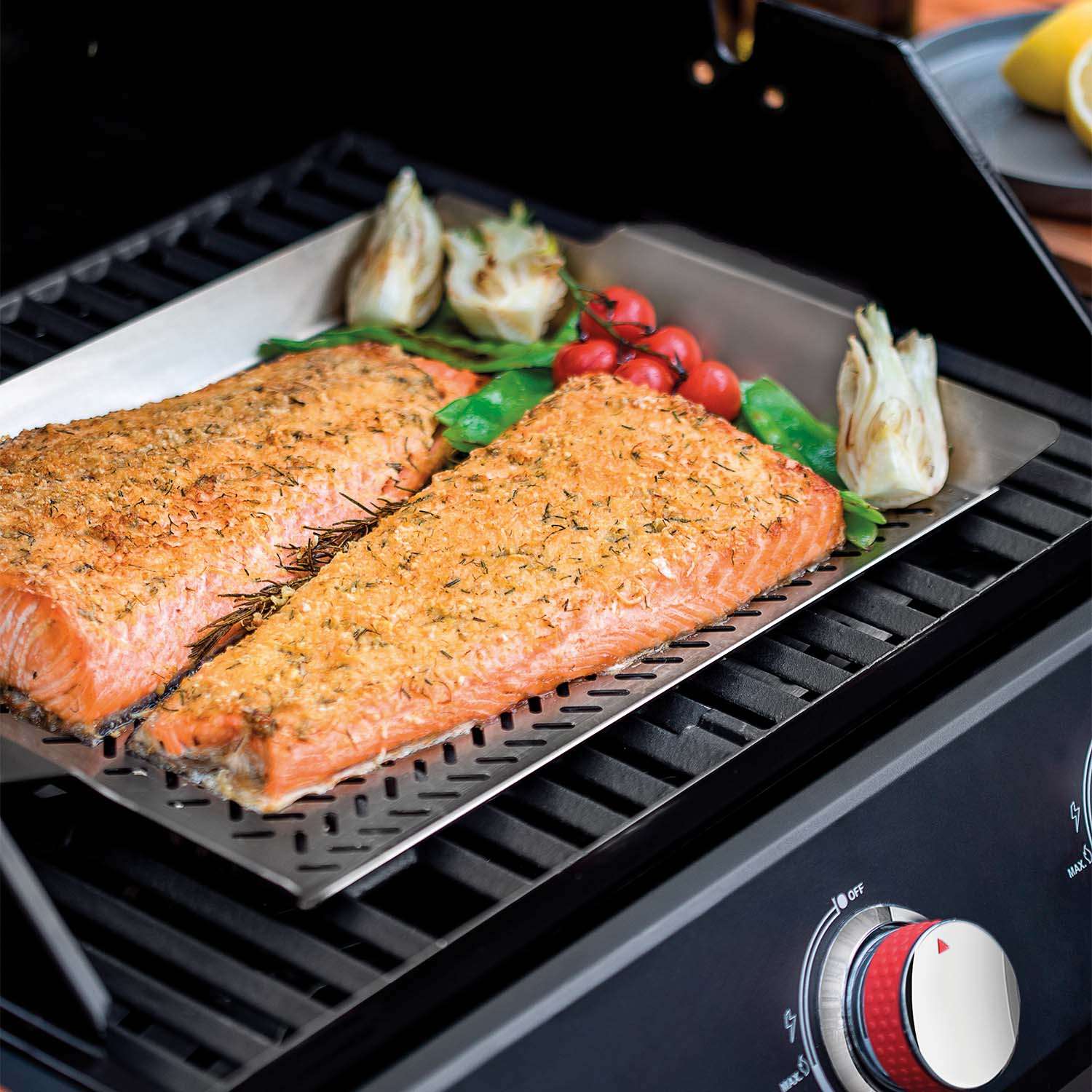 Tramontina Stainless Steel Fish/Vegetable Tray 48.4 x 32cm - Image 3