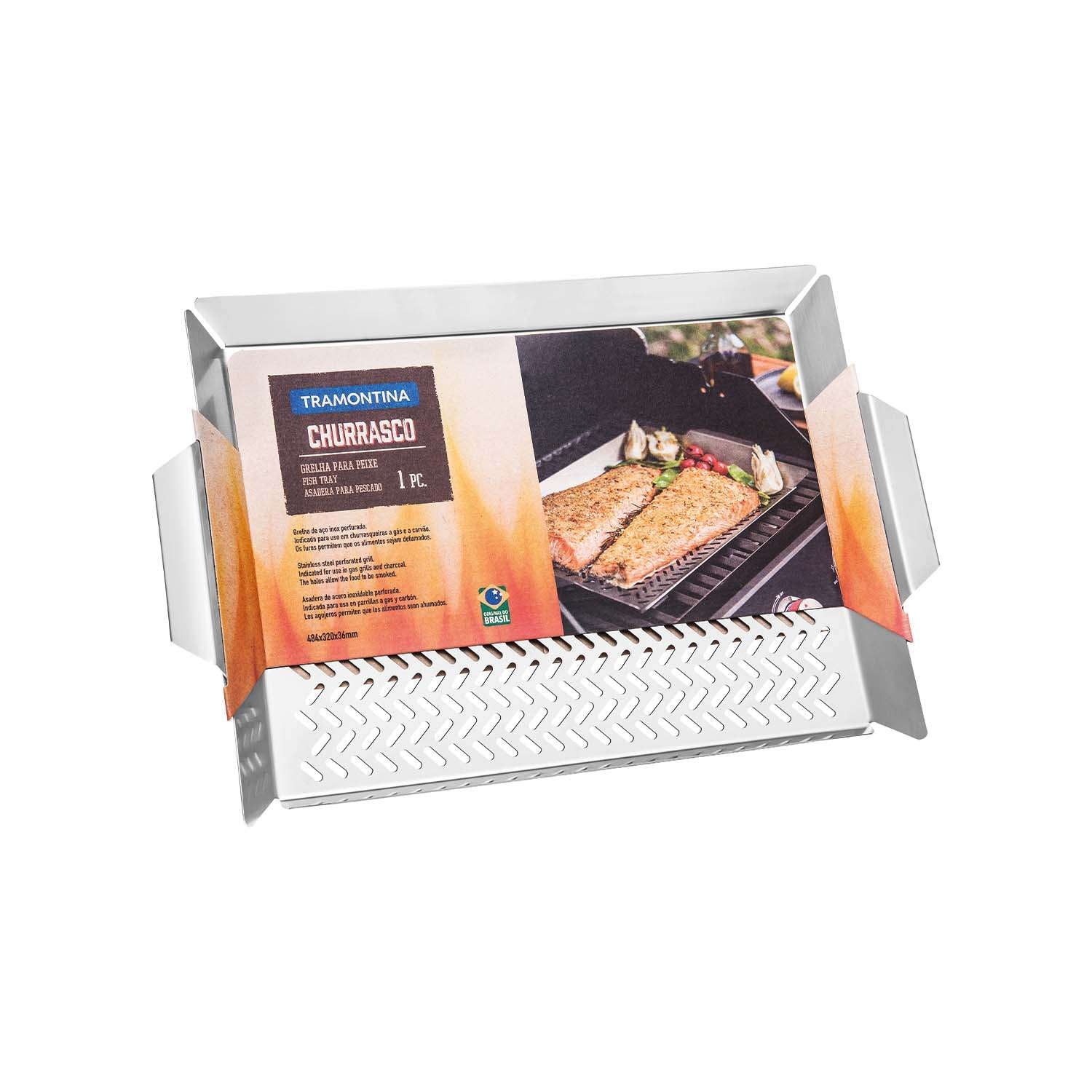 Tramontina Stainless Steel Fish/Vegetable Tray 48.4 x 32cm - Image 9