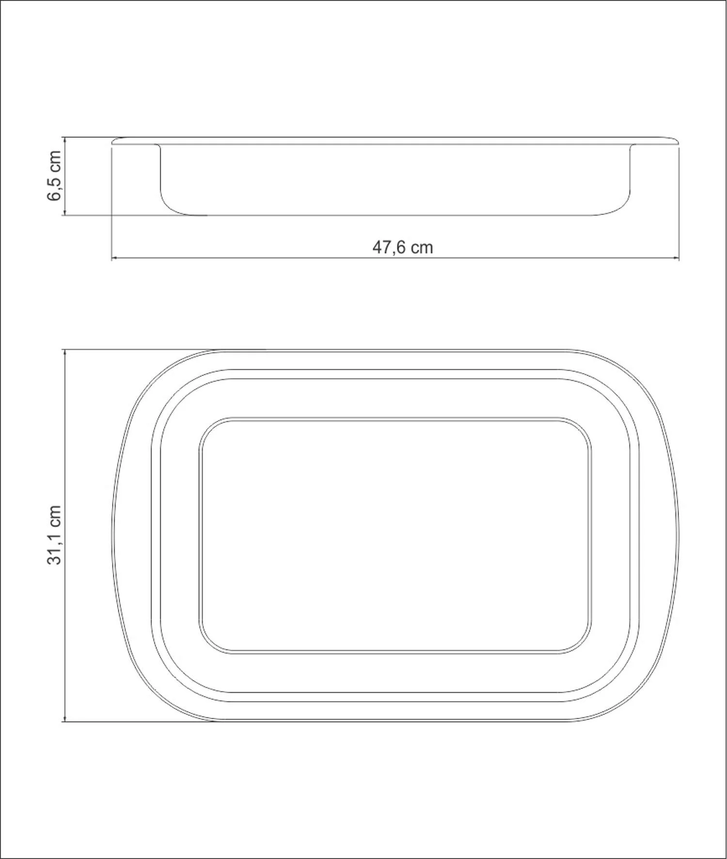 Tramontina Stainless Steel Prep Tray 47.6cm x 31.1cm (5.8 litres) - Image 11